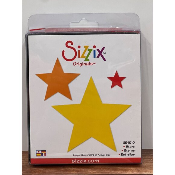 HTF Lightly used Sizzix Originals Stars Die 654510 - Picture 1 of 3